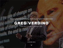 Tablet Screenshot of gregverdino.com